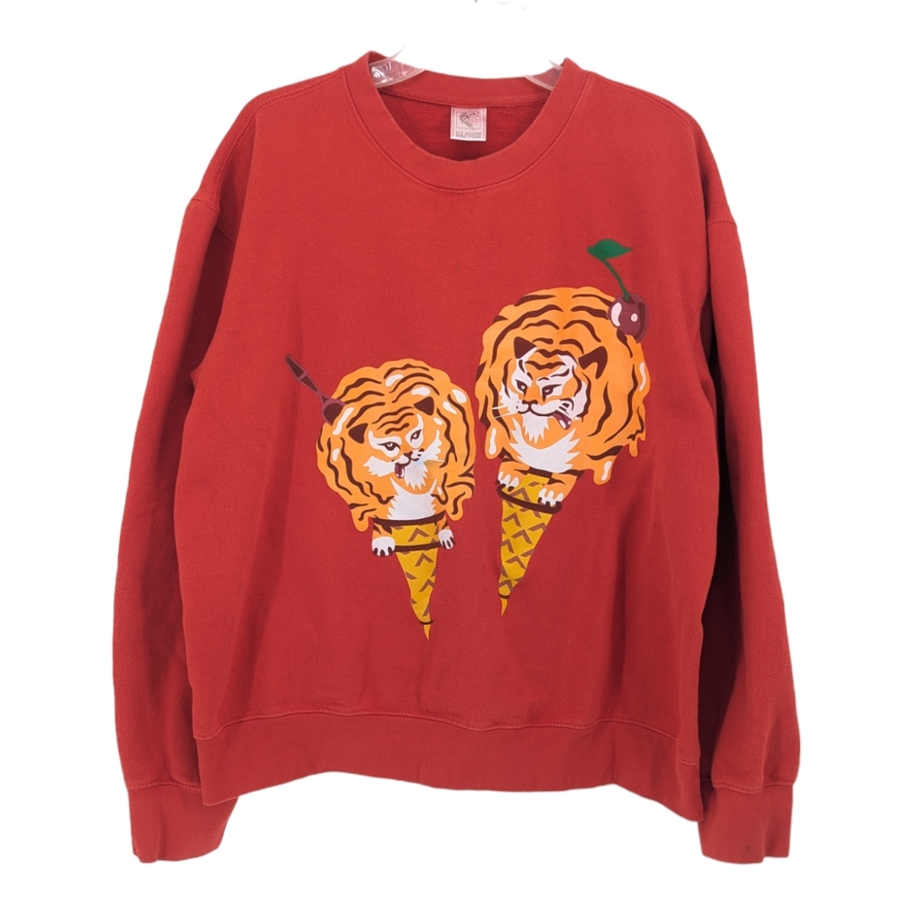 Billionaire Boys Club Ice Cream Tiger Scoop Crewneck Sweatshirt Size 2XL